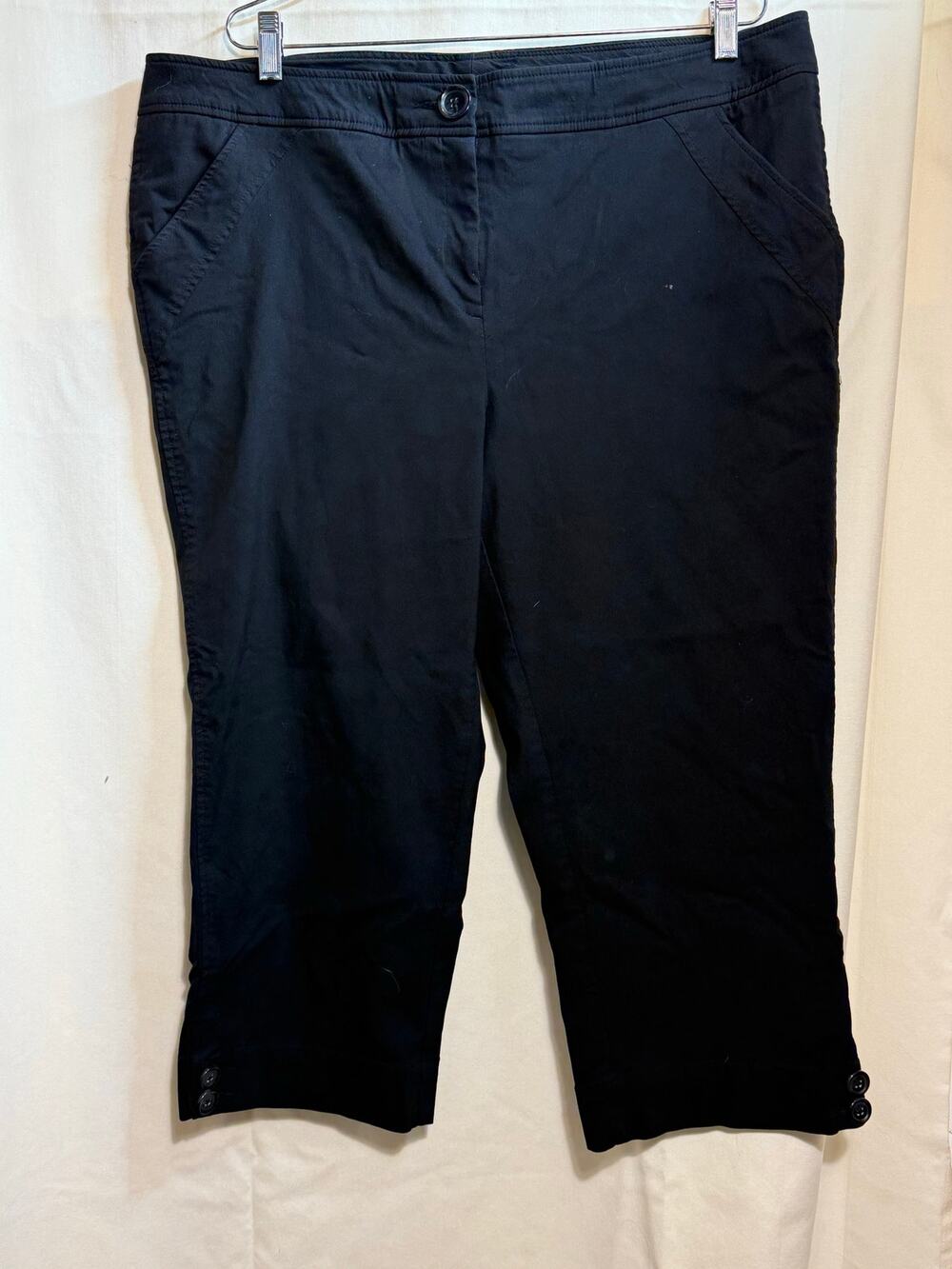 Style & Co Woman Stretch Capri Black Pants Woman’s Size 18W.